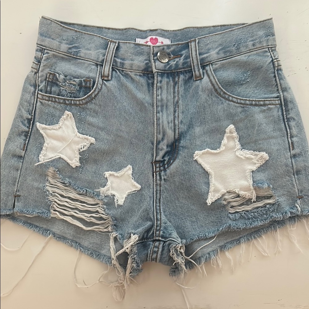 Buddy Love- Star Jean shorts
